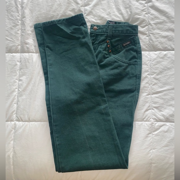 Vintage Green Rockies High Waisted Jeans - Picture 2 of 8